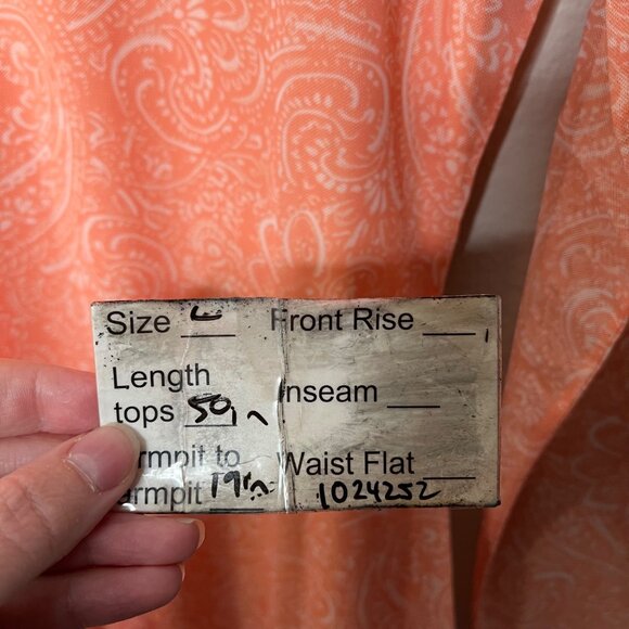 Hugo Boss Womens Nasusi Long Sleeve Orange Stretch Mesh Paisley Midi Dress Large - Picture 11 of 13